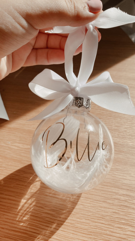 Personalised Round Bauble