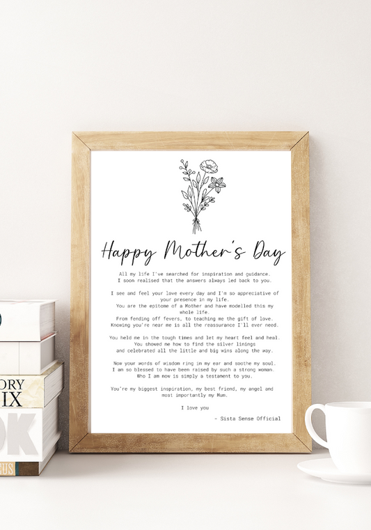 Happy Mother’s Day Letter Print