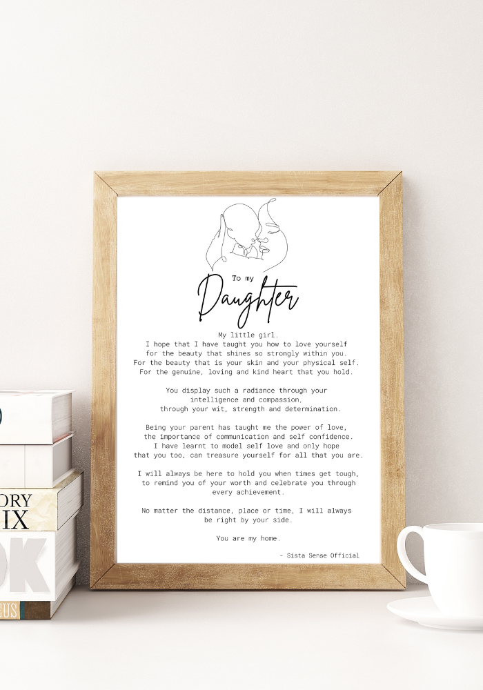 Daughter Letter Print