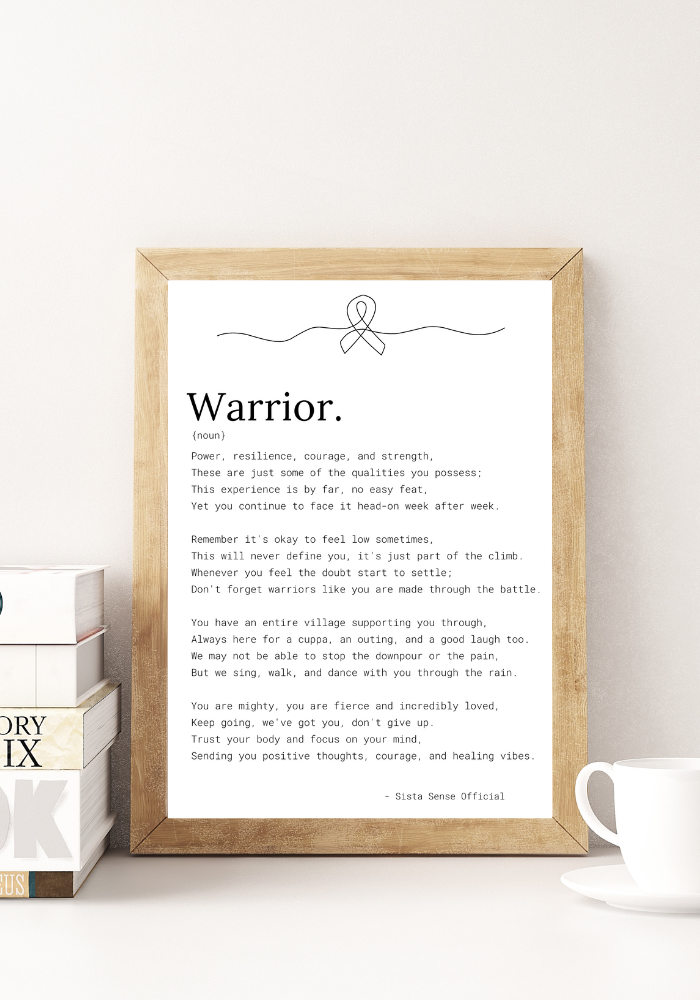 Cancer/ Warrior Letter Print