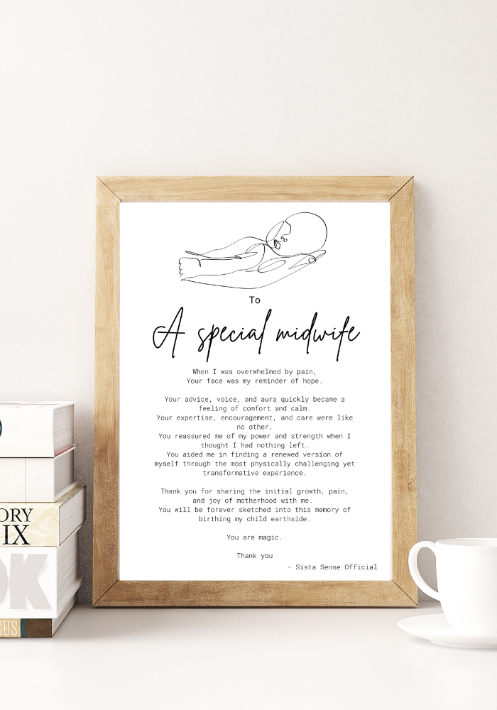 Midwife Letter Print