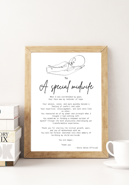 Midwife Letter Print