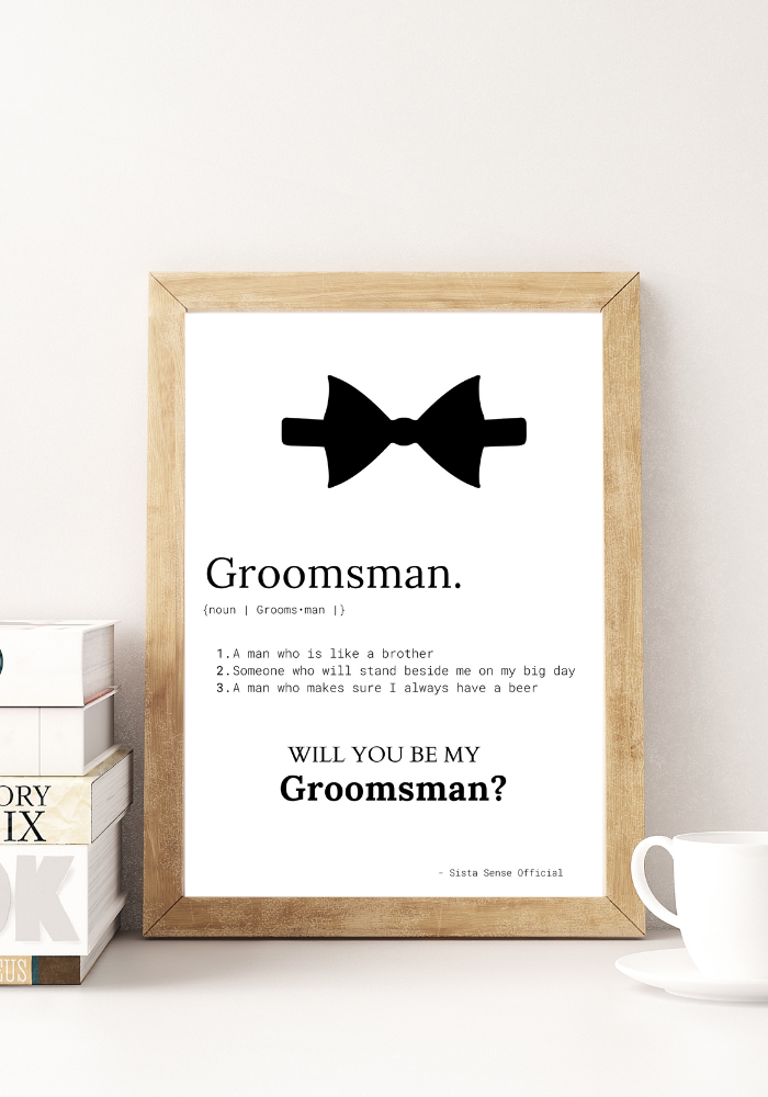 Groomsmen/Best Man Proposal Letter Print