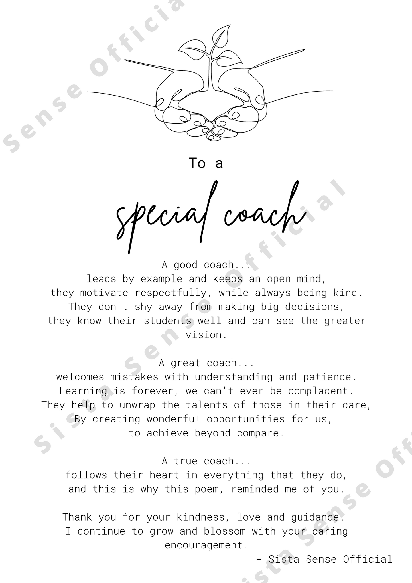 Coach Letter Print