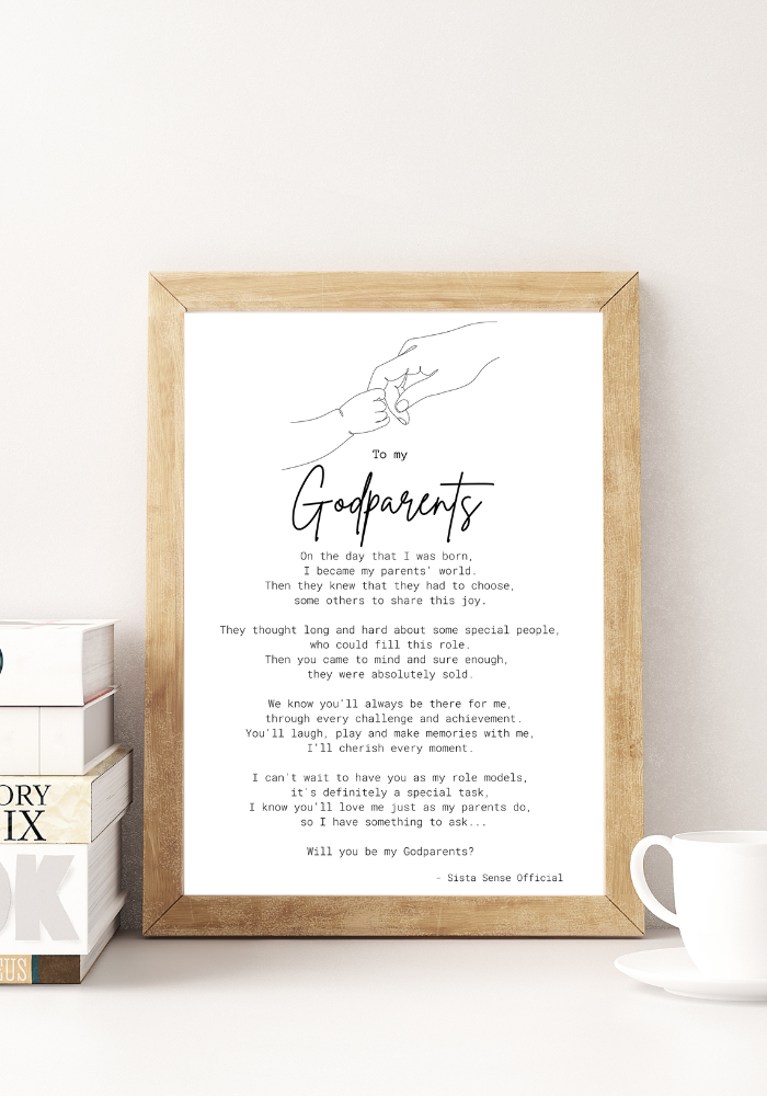 Godparent Proposal Letter Print