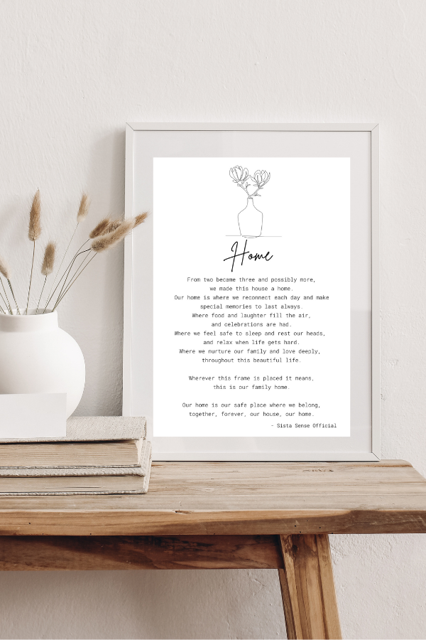 Home Letter Print