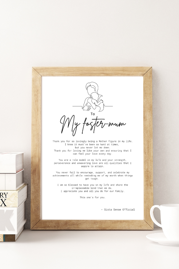 Foster Mum Letter Print