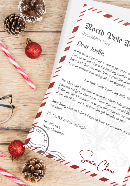 Santa Letter - Delivered or Emailed