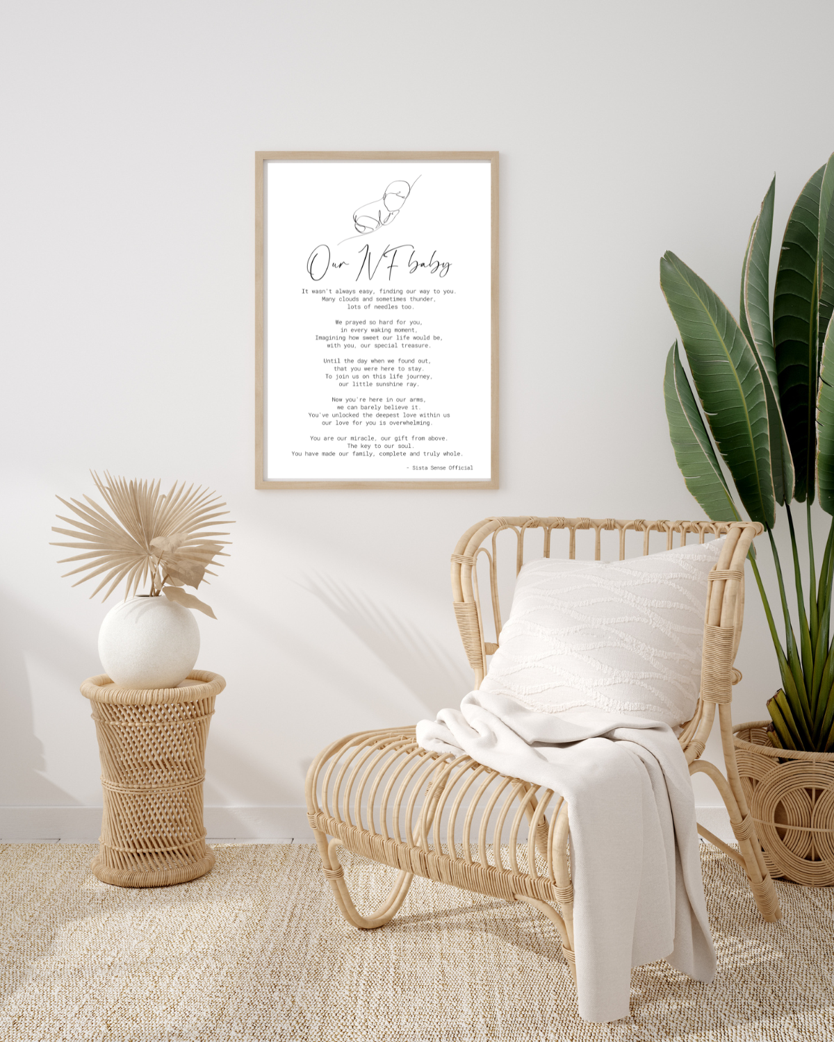 Our IVF Baby Letter Print