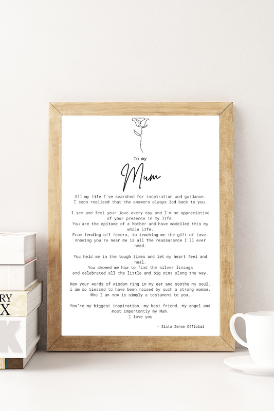 Mum Letter Print (from adult)