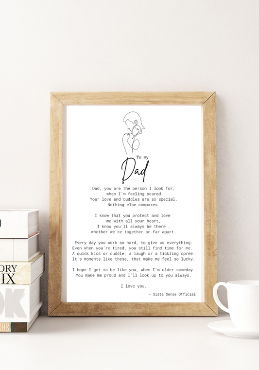 Dad Letter Print (from child)