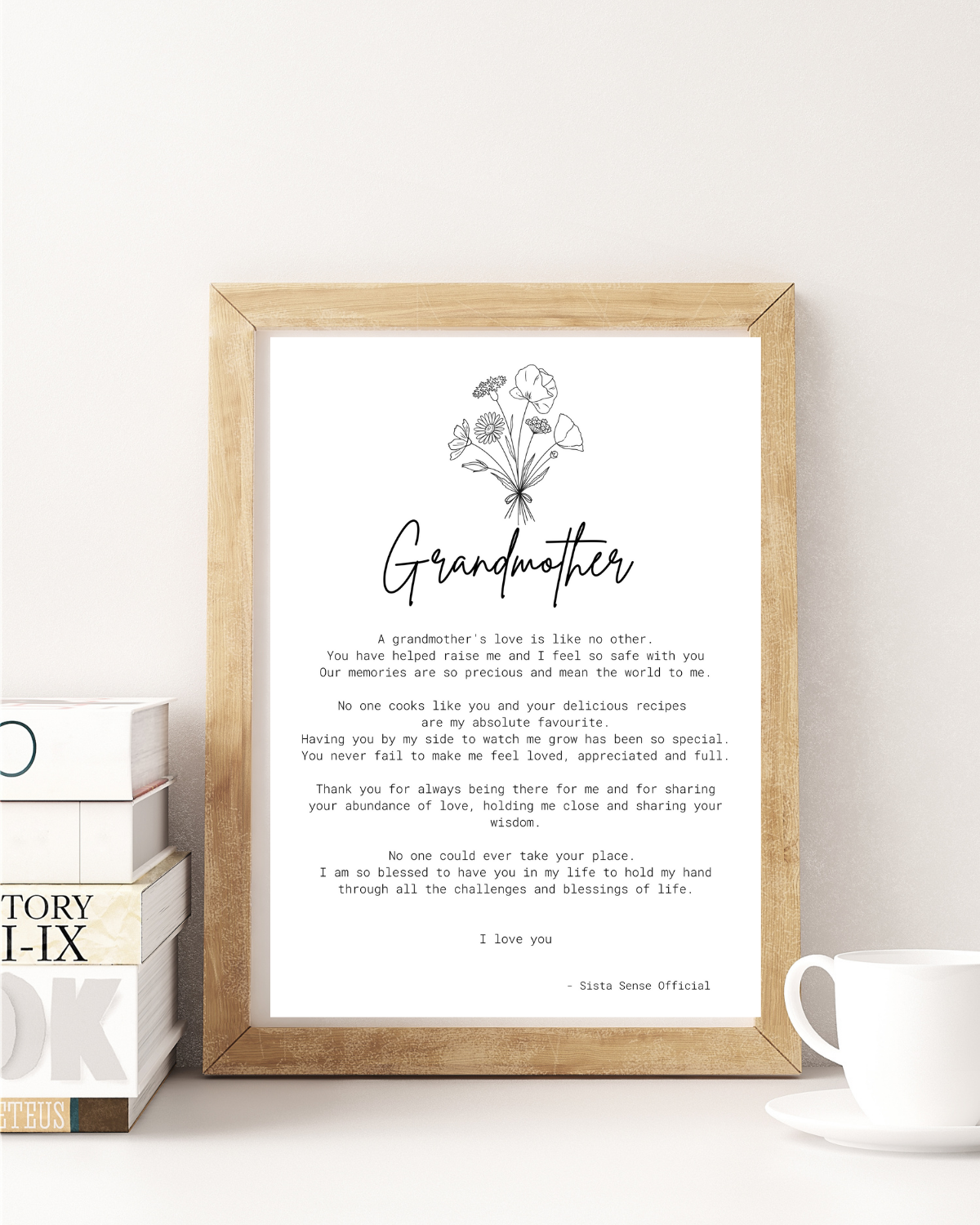 Grandmother Letter Print