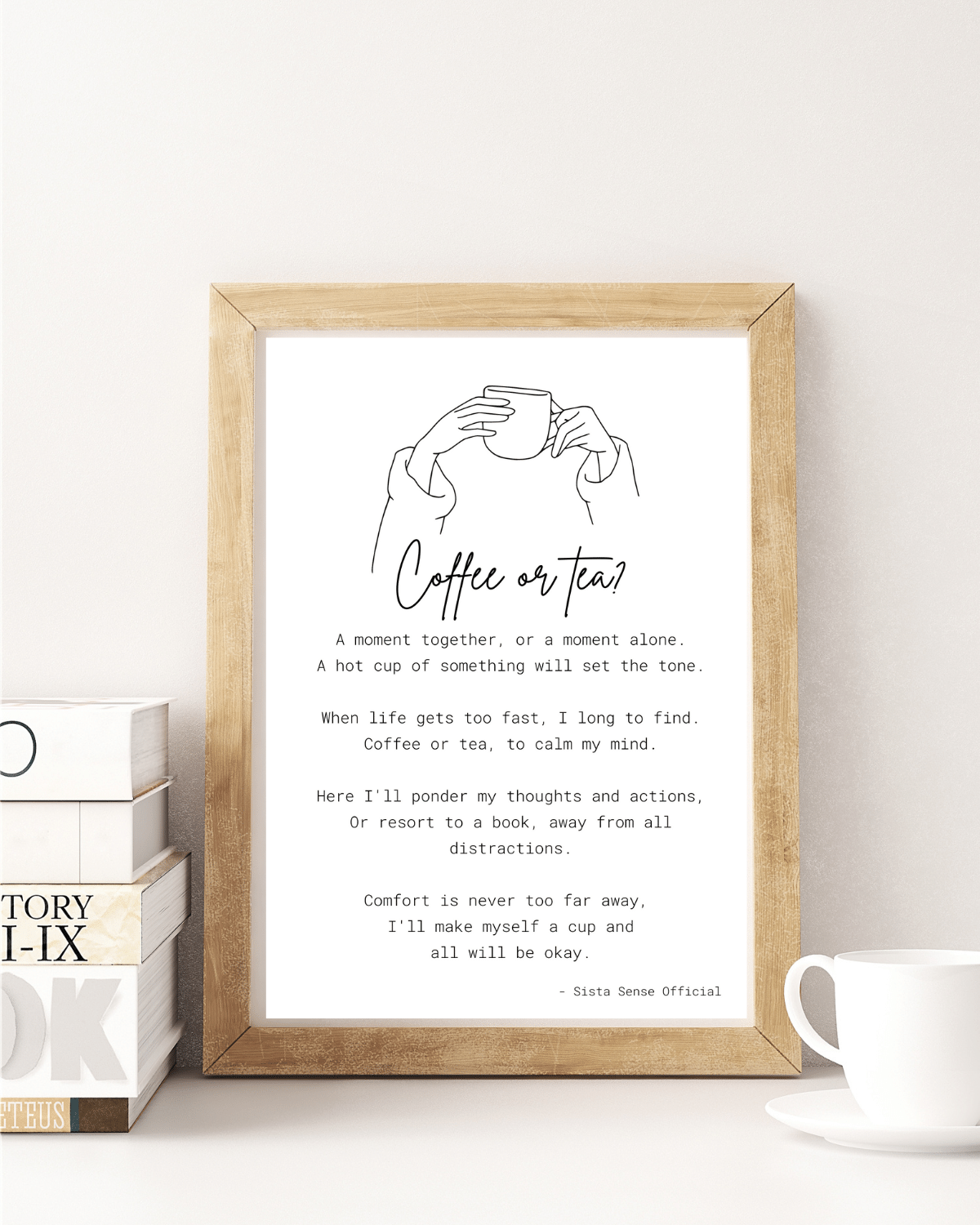 Coffee or Tea Letter Print