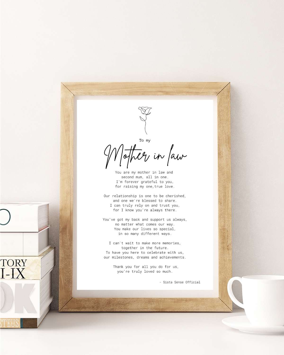 Mother in Law Letter Print