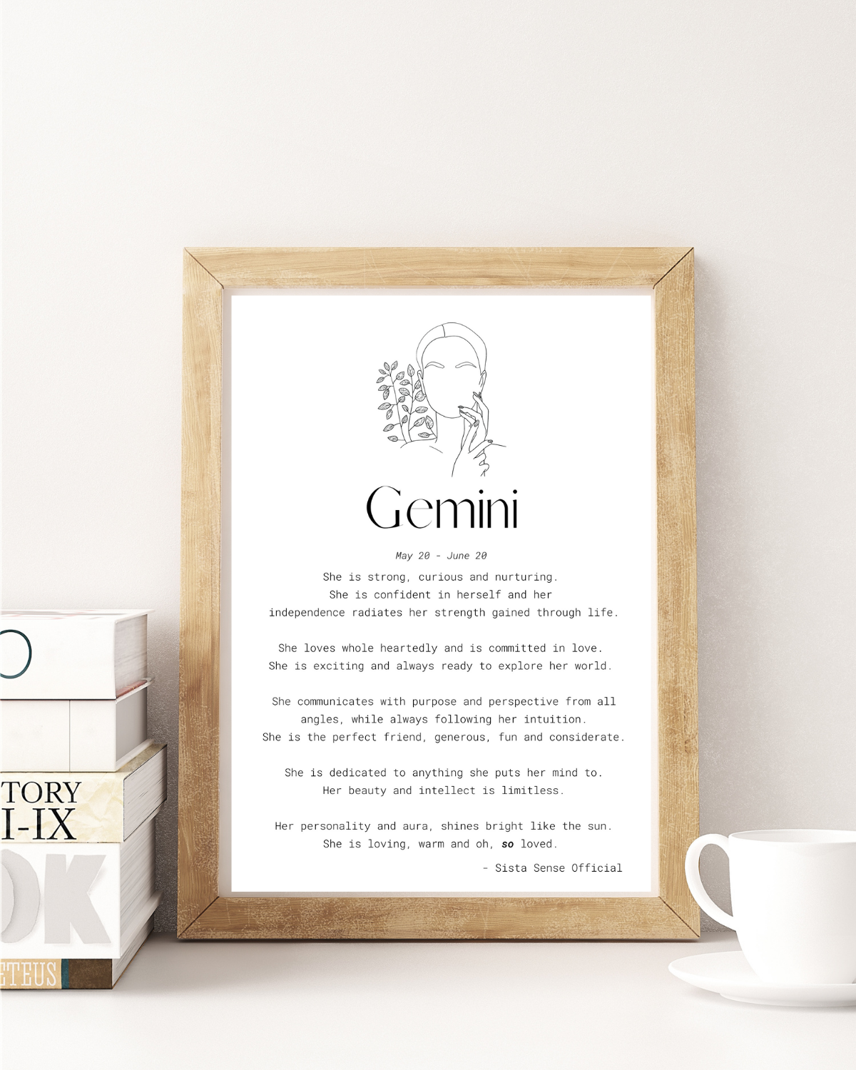 Gemini Letter Print