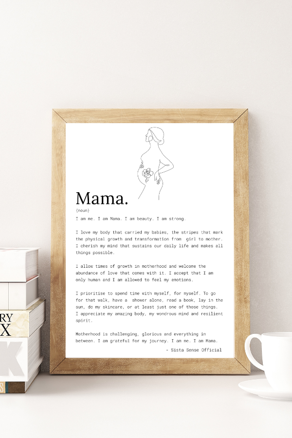 I am Mama/Mother Letter Print