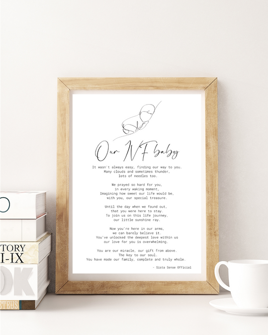 Our IVF Baby Letter Print