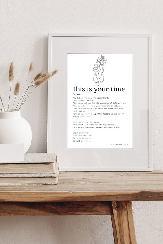 "This is Your Time" Foyer Letter Print