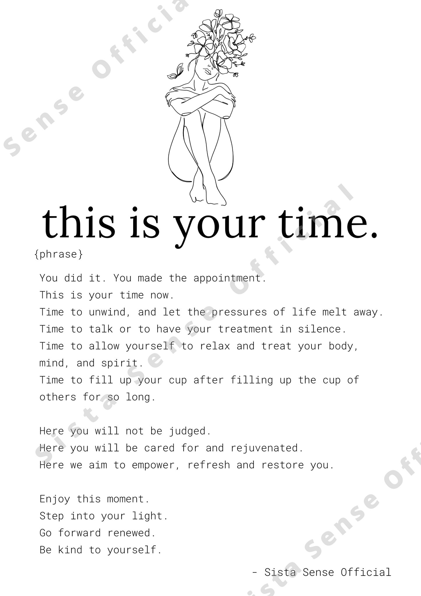 "This is Your Time" Foyer Letter Print