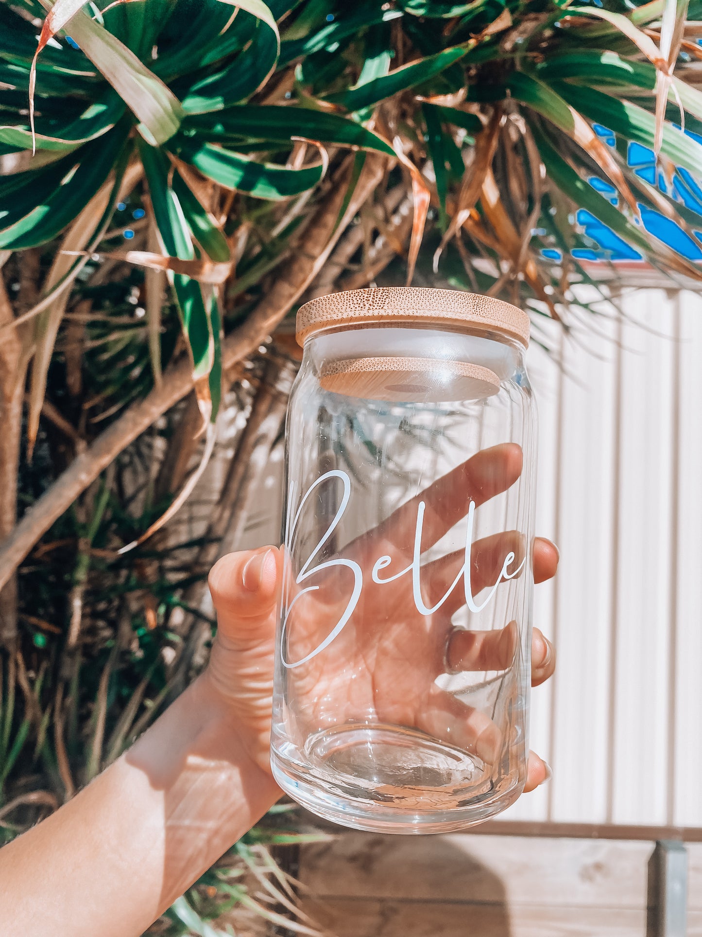 Personalised Smoothie Glass Mason Jar -  Hong Kong